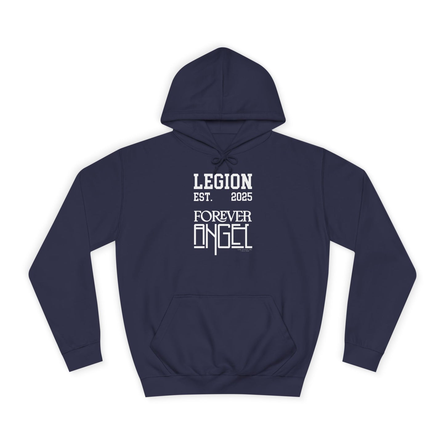 Legion Forever Angel College Hoodie Est. 2025 Unisex by Mark Anthony Gable®