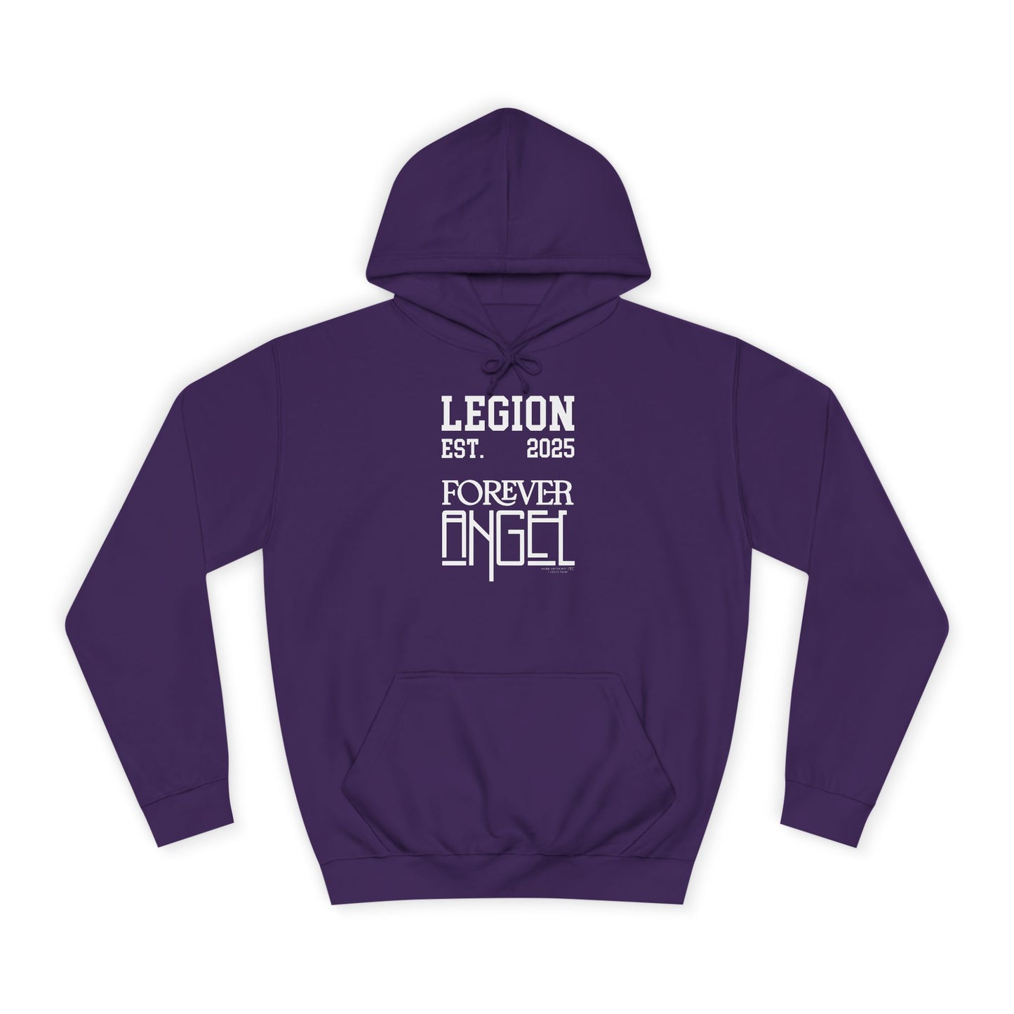 Legion Forever Angel College Hoodie Est. 2025 Unisex by Mark Anthony Gable®