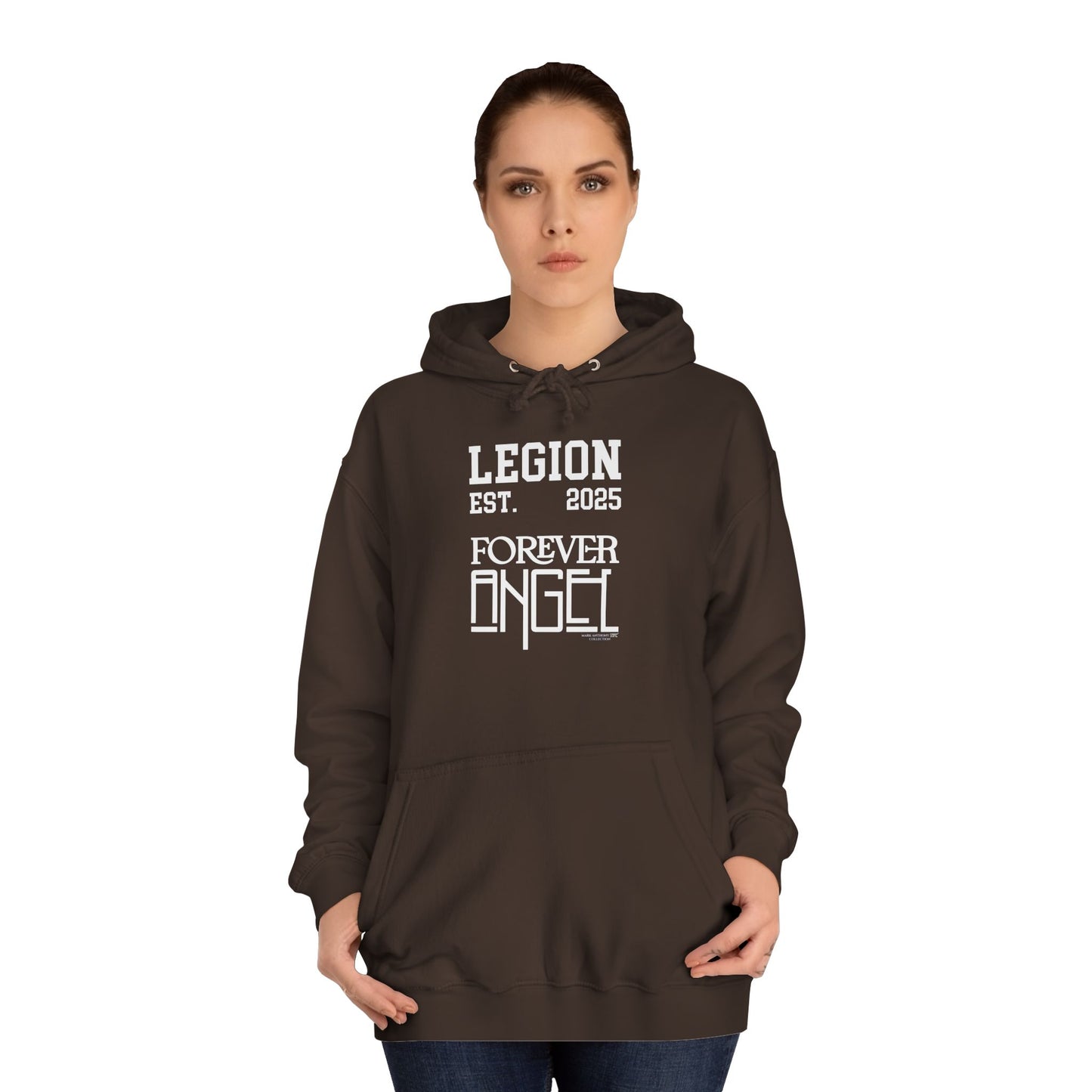 Legion Forever Angel College Hoodie Est. 2025 Unisex by Mark Anthony Gable®