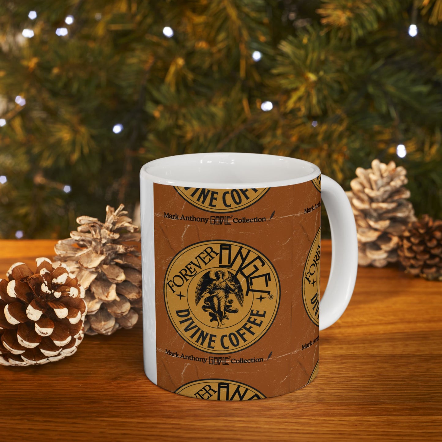 Forever Angel® Divine Coffee Mug – Sip Like a Legend, Love Like the Divine | Mark Anthony Gable® Collection Ceramic Mug, (11oz, 15oz)