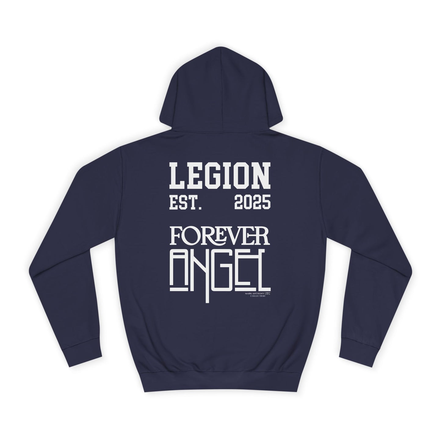 Legion Forever Angel College Hoodie Est. 2025 Unisex by Mark Anthony Gable®