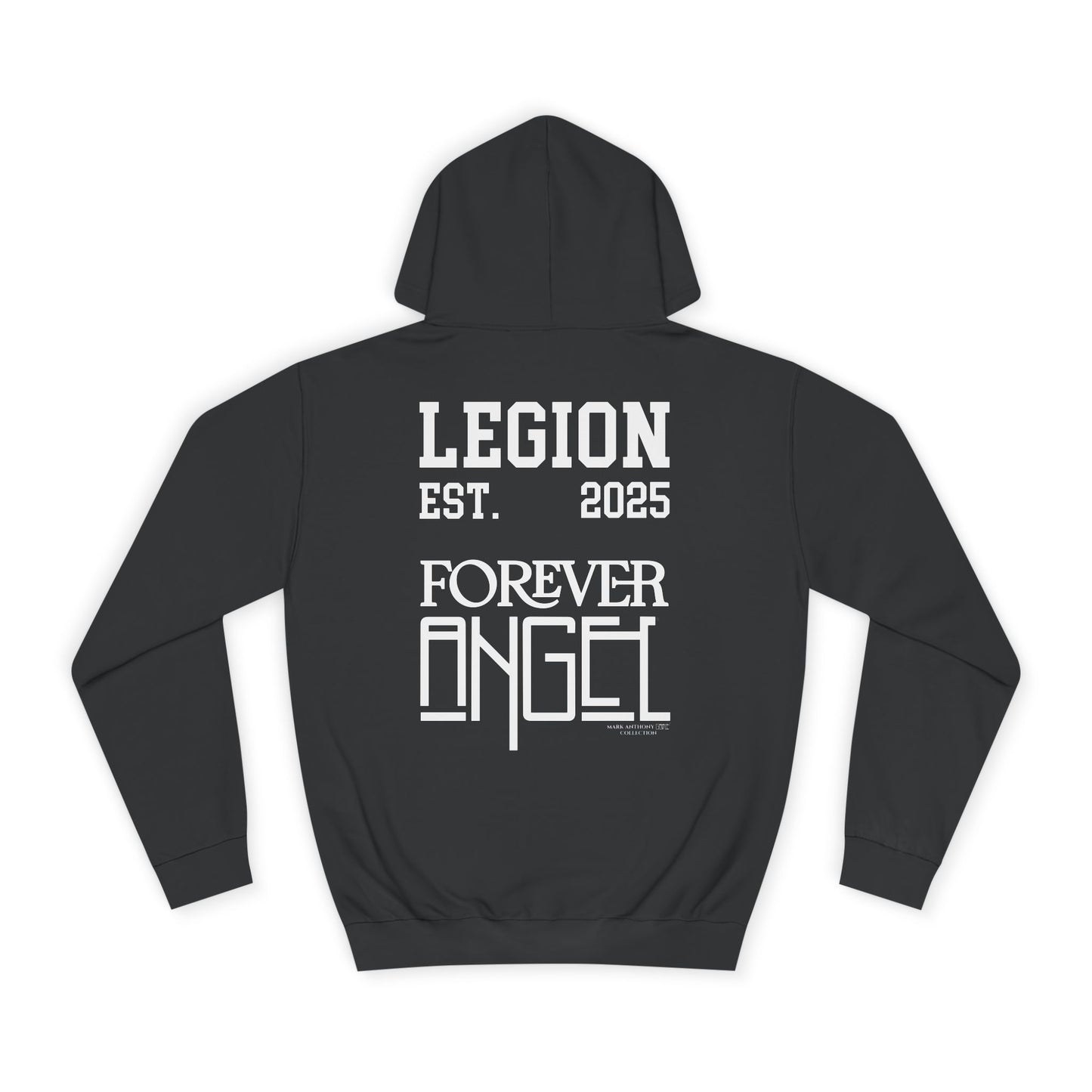 Legion Forever Angel College Hoodie Est. 2025 Unisex by Mark Anthony Gable®