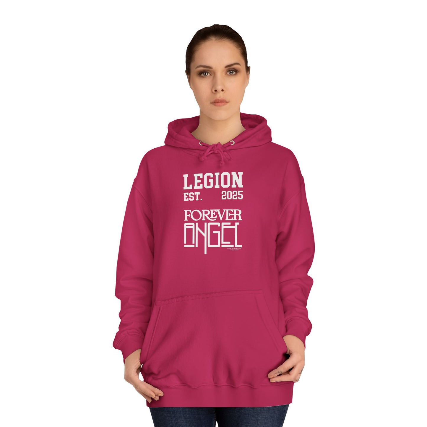 Legion Forever Angel College Hoodie Est. 2025 Unisex by Mark Anthony Gable®