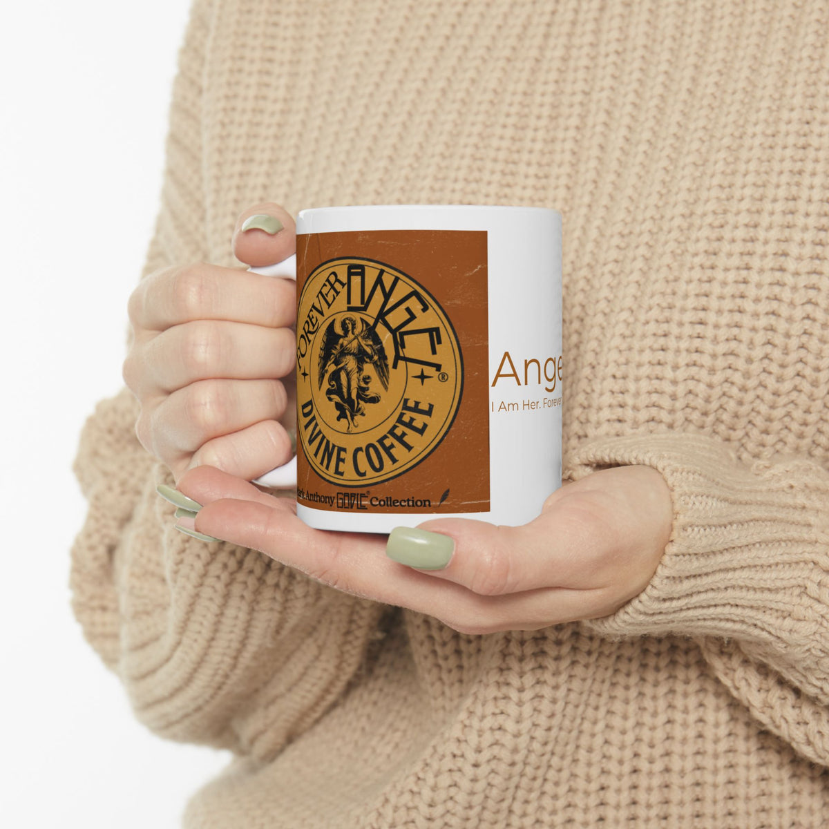 Personalized Forever Angel® Divine Coffee Mug | Custom Name | Sip Like an Angel | Mark Anthony Gable® Collection 11oz