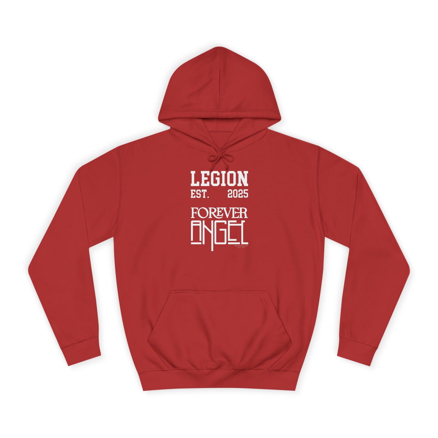 Legion Forever Angel College Hoodie Est. 2025 Unisex by Mark Anthony Gable®