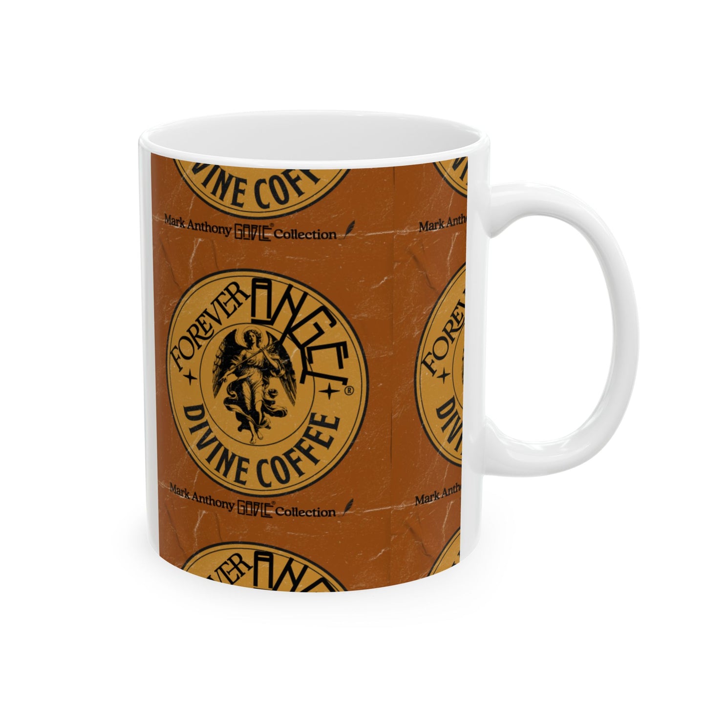 Forever Angel® Divine Coffee Mug – Sip Like a Legend, Love Like the Divine | Mark Anthony Gable® Collection Ceramic Mug, (11oz, 15oz)
