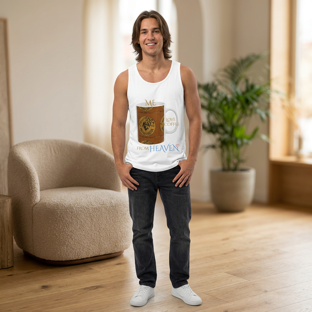 Forever Angel® Unique Divine Coffee Mug by Mark Anthony Gable® Collection | Men’s Cotton Muscle Tank Top