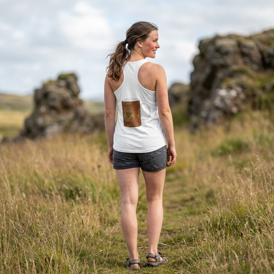 Forever Angel® Unique Divine Coffee Mug by Mark Anthony Gable® Collection | Women's Ideal Racerback Tank Top