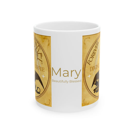 Personalized Forever Angel® Divine Coffee Mug | Custom Name | Beautifully Blessed | Inspirational Gift for Her | Mark Anthony Gable® 11oz