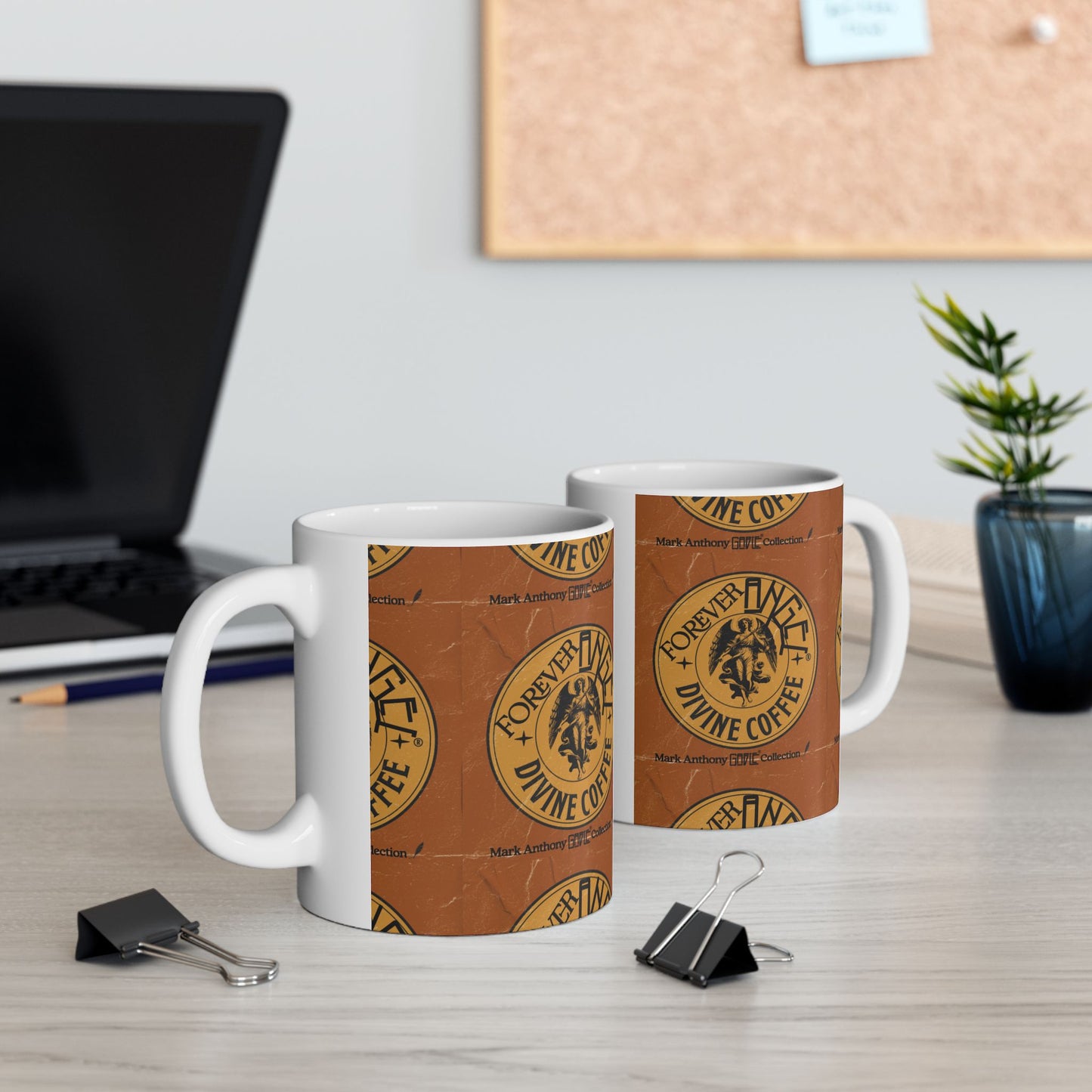 Forever Angel® Divine Coffee Mug – Sip Like a Legend, Love Like the Divine | Mark Anthony Gable® Collection Ceramic Mug, (11oz, 15oz)