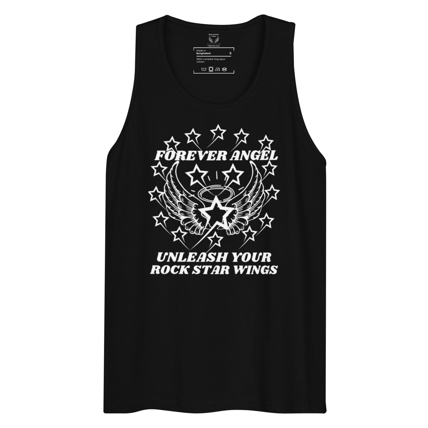 Men’s premium tank top FOREVER ANGEL UNLEASH YOUR ROCK STAR WINGS by "Mark Anthony Gable Collection-FOREVER ANGEL"