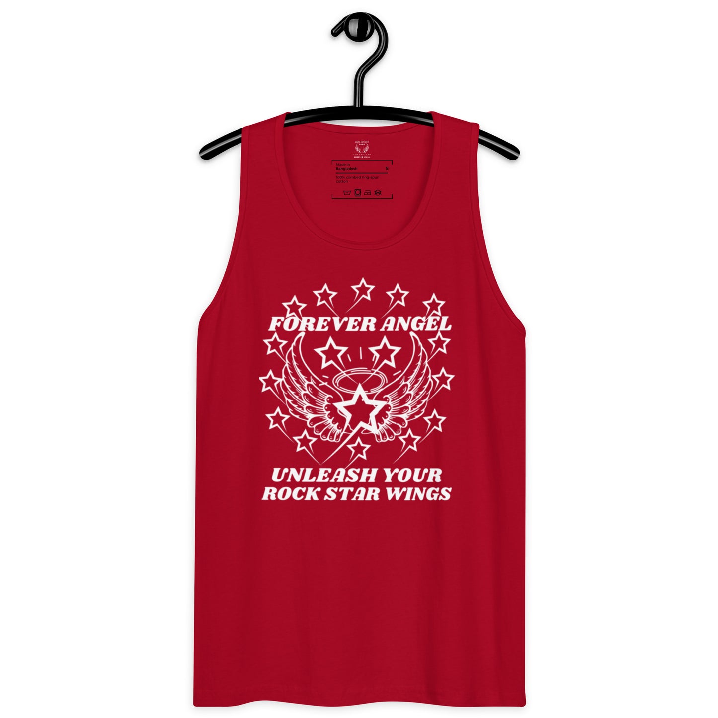 Men’s premium tank top FOREVER ANGEL UNLEASH YOUR ROCK STAR WINGS by "Mark Anthony Gable Collection-FOREVER ANGEL"
