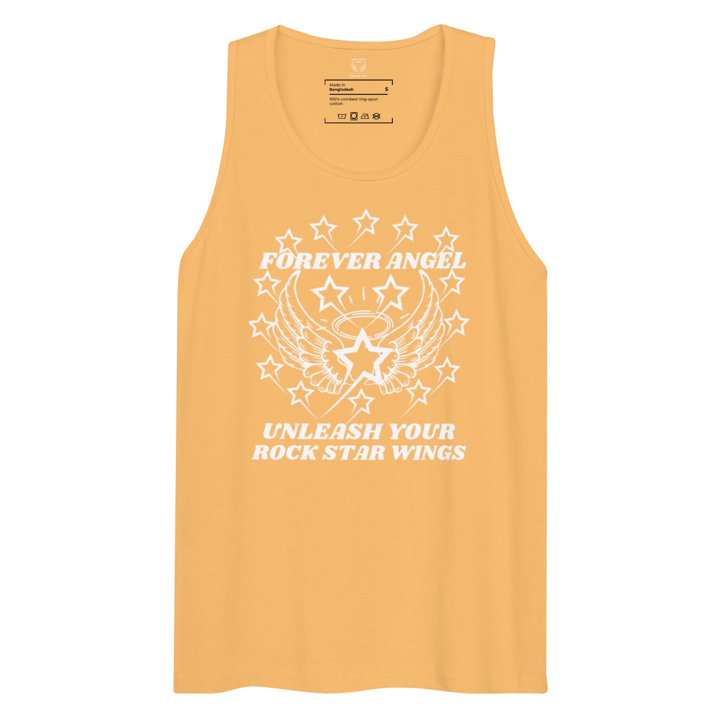 Men’s premium tank top FOREVER ANGEL UNLEASH YOUR ROCK STAR WINGS by "Mark Anthony Gable Collection-FOREVER ANGEL"