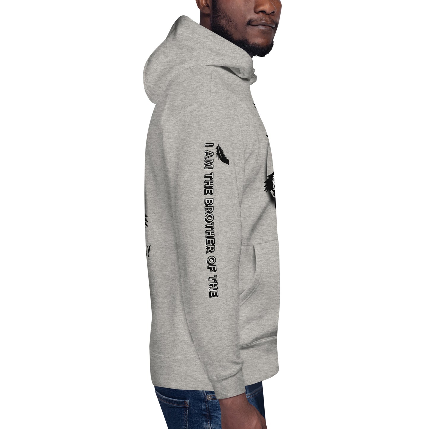 Unisex Hoodie I AM THE BROTHER OF THE SACRED CROW words and music by Mark Anthony Gable by Mark Anthony Gable Collection