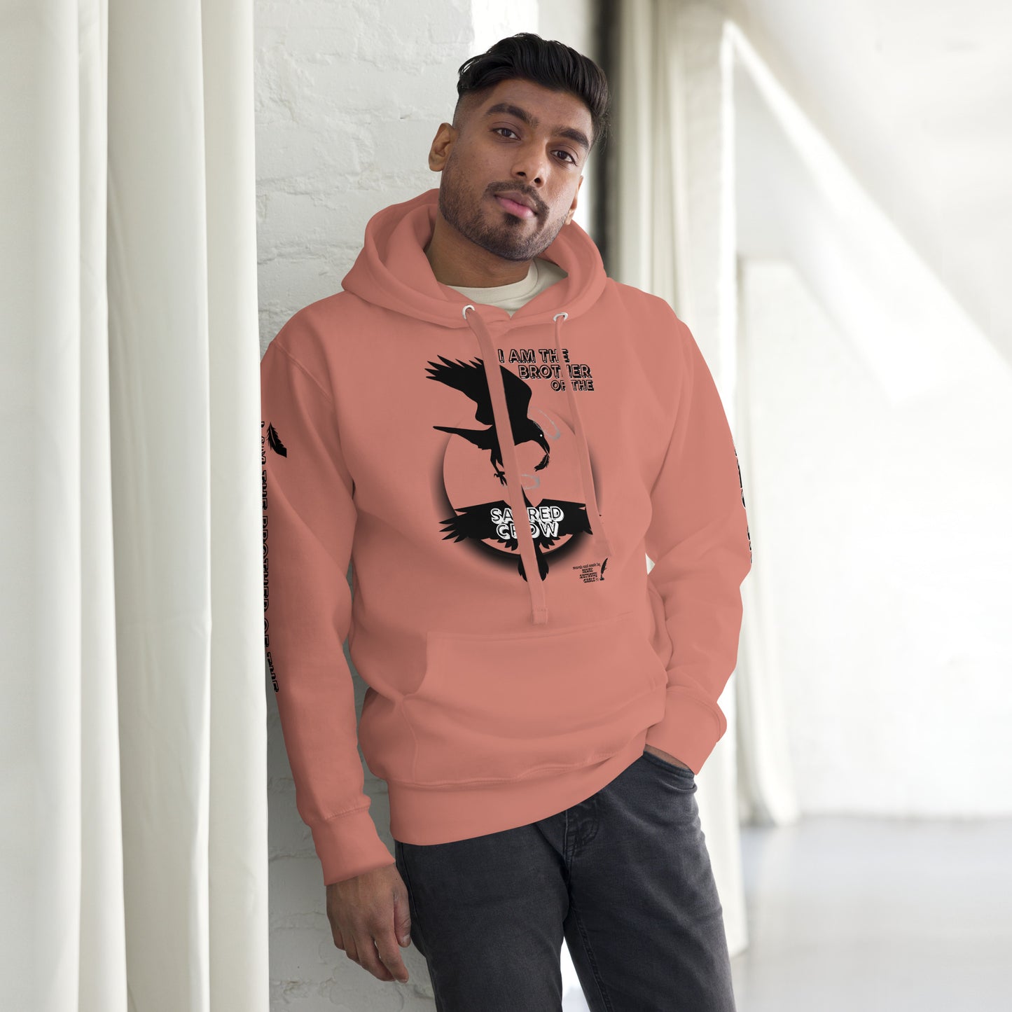 Unisex Hoodie I AM THE BROTHER OF THE SACRED CROW words and music by Mark Anthony Gable by Mark Anthony Gable Collection