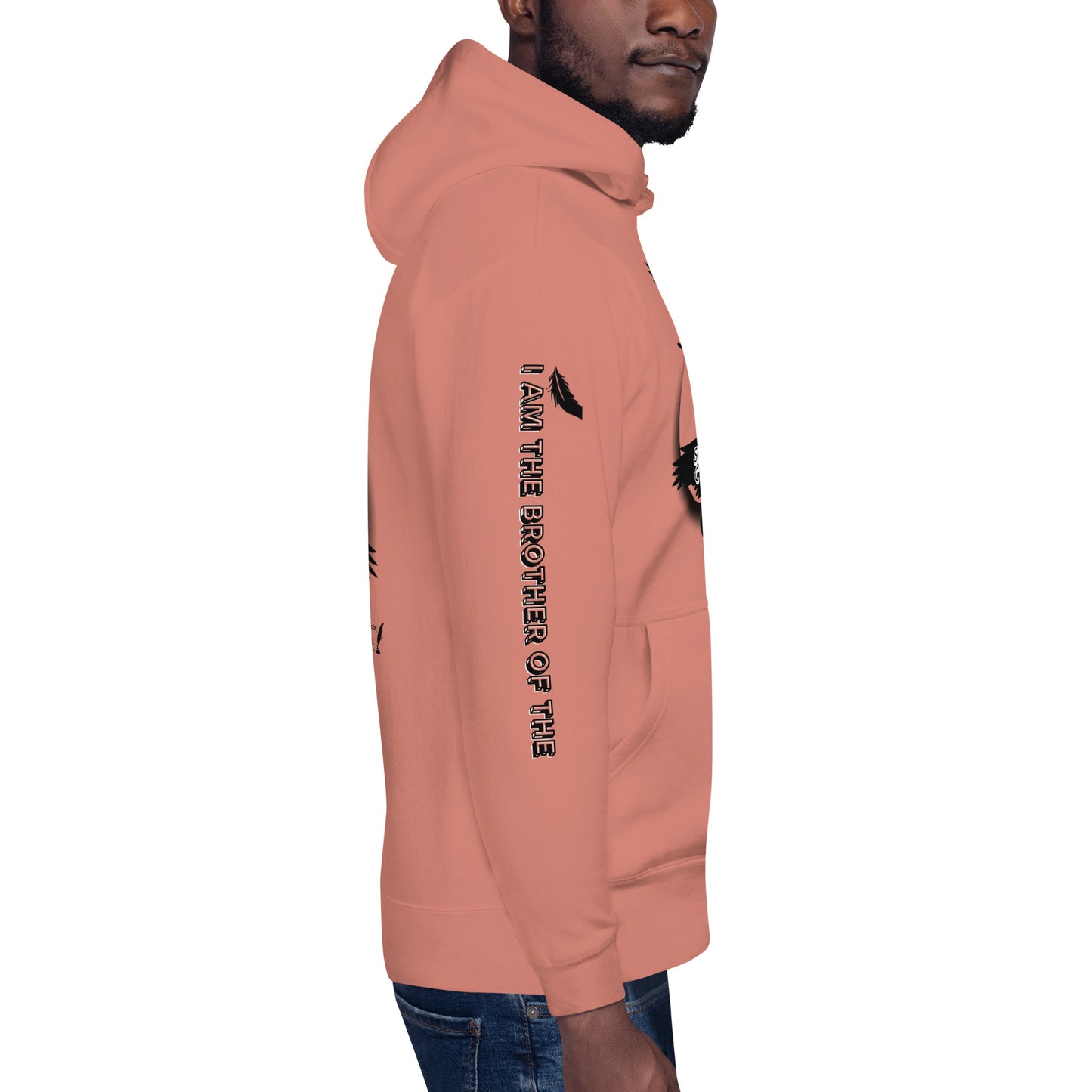 Unisex Hoodie I AM THE BROTHER OF THE SACRED CROW words and music by Mark Anthony Gable by Mark Anthony Gable Collection