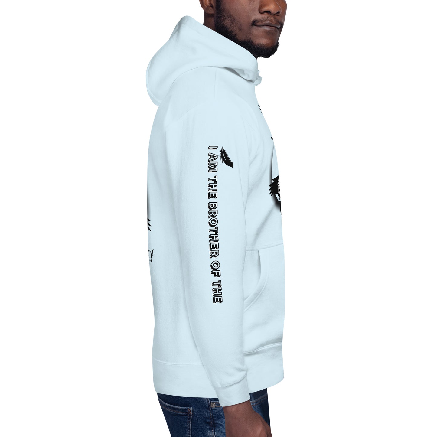Unisex Hoodie I AM THE BROTHER OF THE SACRED CROW words and music by Mark Anthony Gable by Mark Anthony Gable Collection