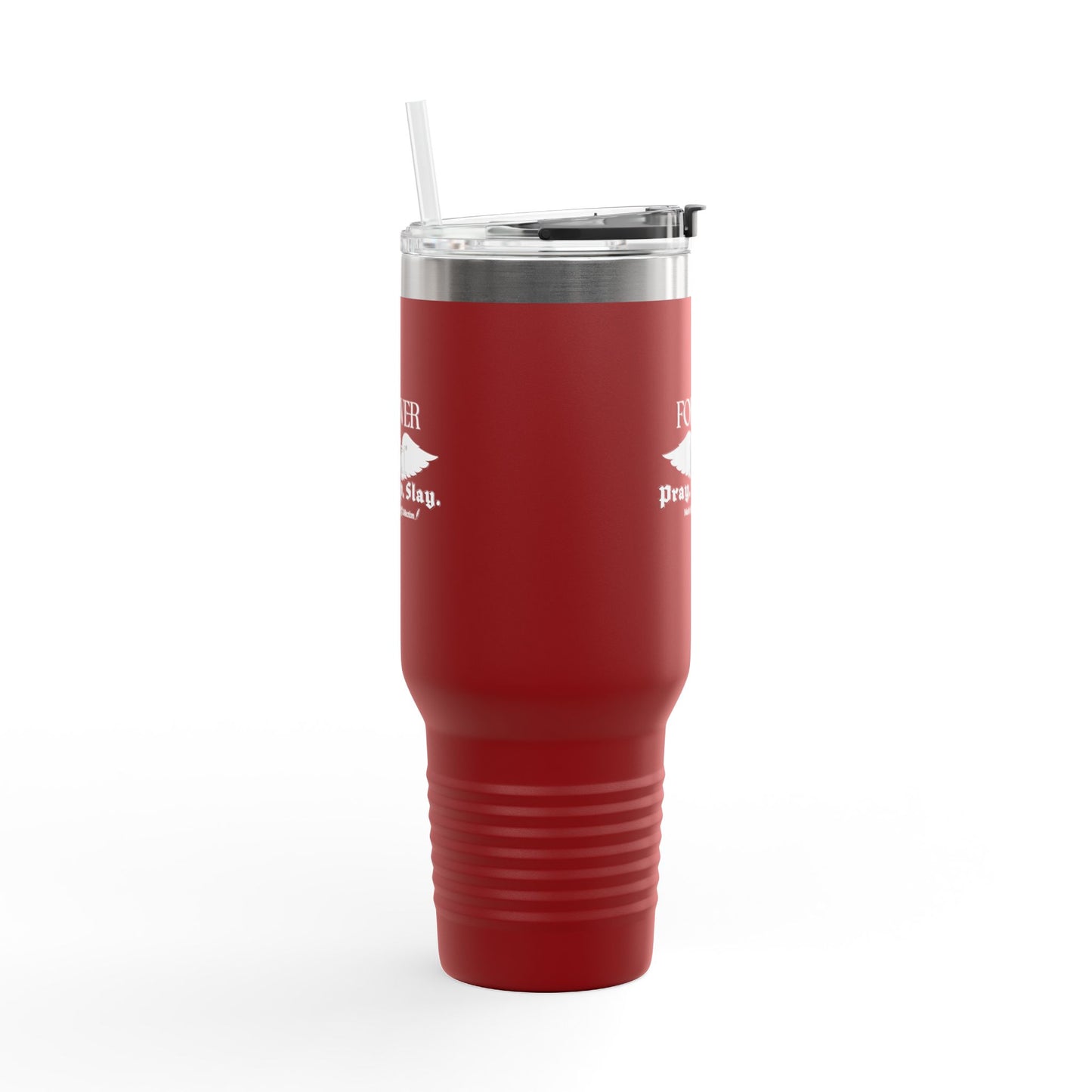PRAY. SIP. SLAY. by Mark Anthony Gable® Collection Forever Angel® Insulated Travel Mug, 40oz