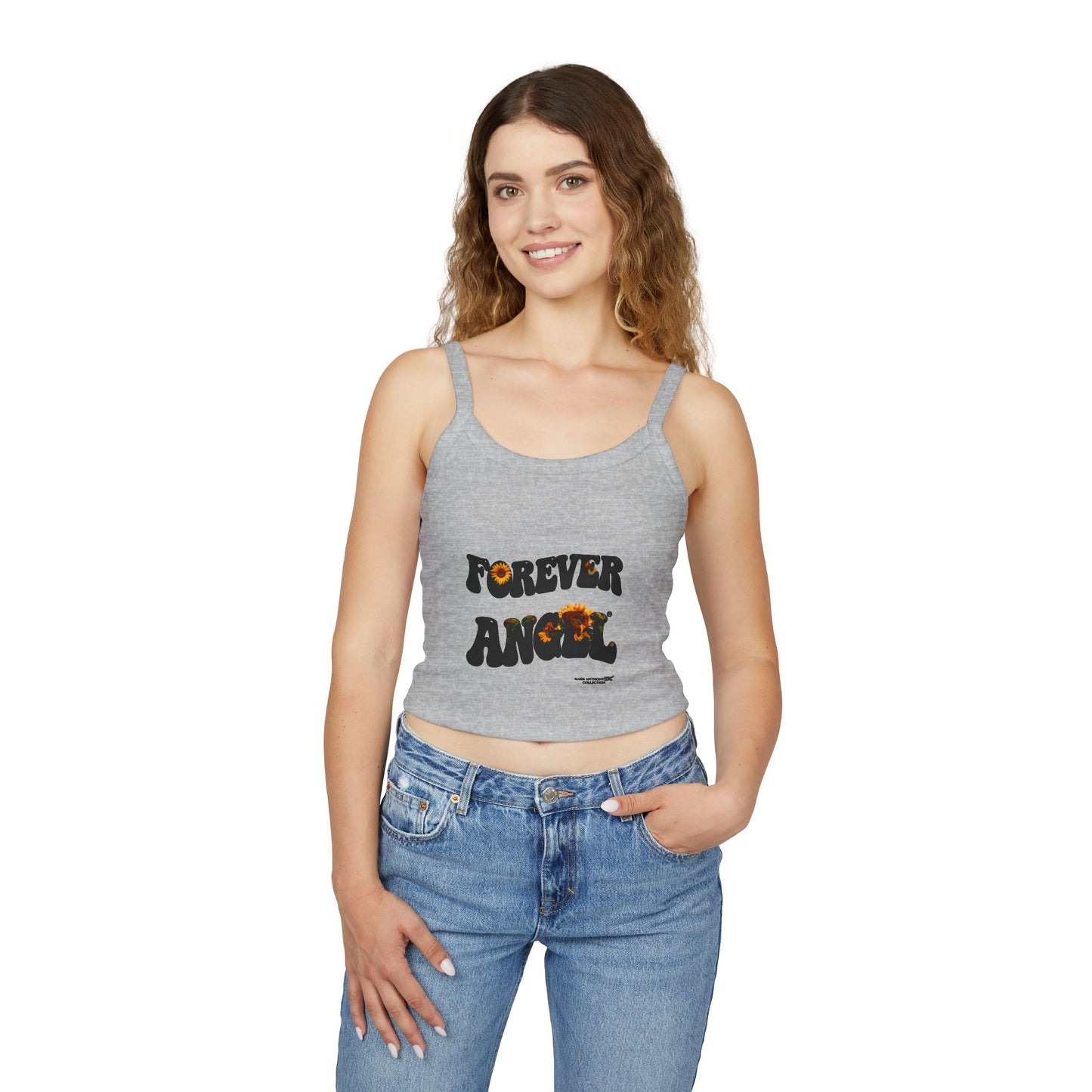 Forever Angel® Retro Sunflowers Tank Women’s Spaghetti Strap Edition by the Mark Anthony Gable® Collection