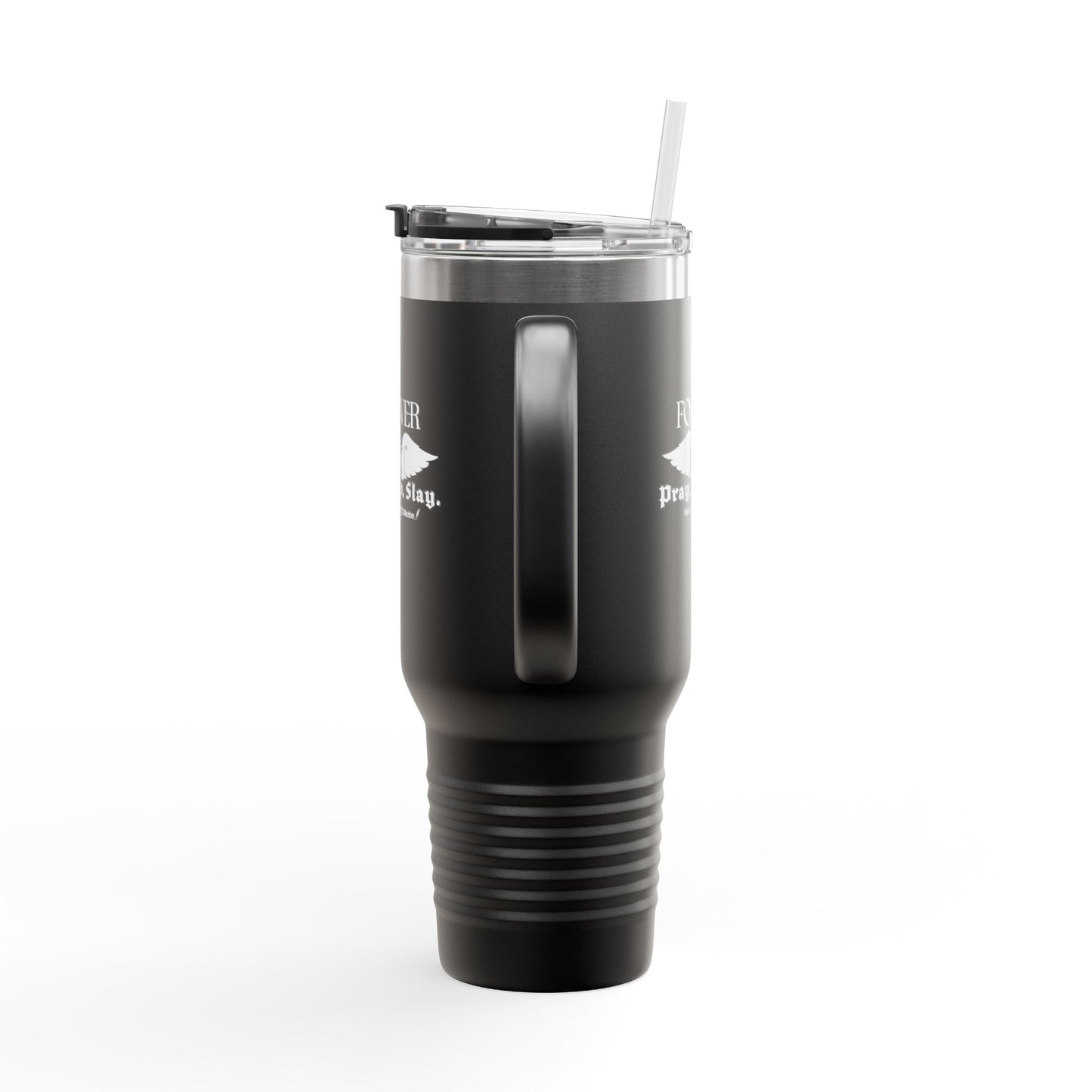 PRAY. SIP. SLAY. by Mark Anthony Gable® Collection Forever Angel® Insulated Travel Mug, 40oz