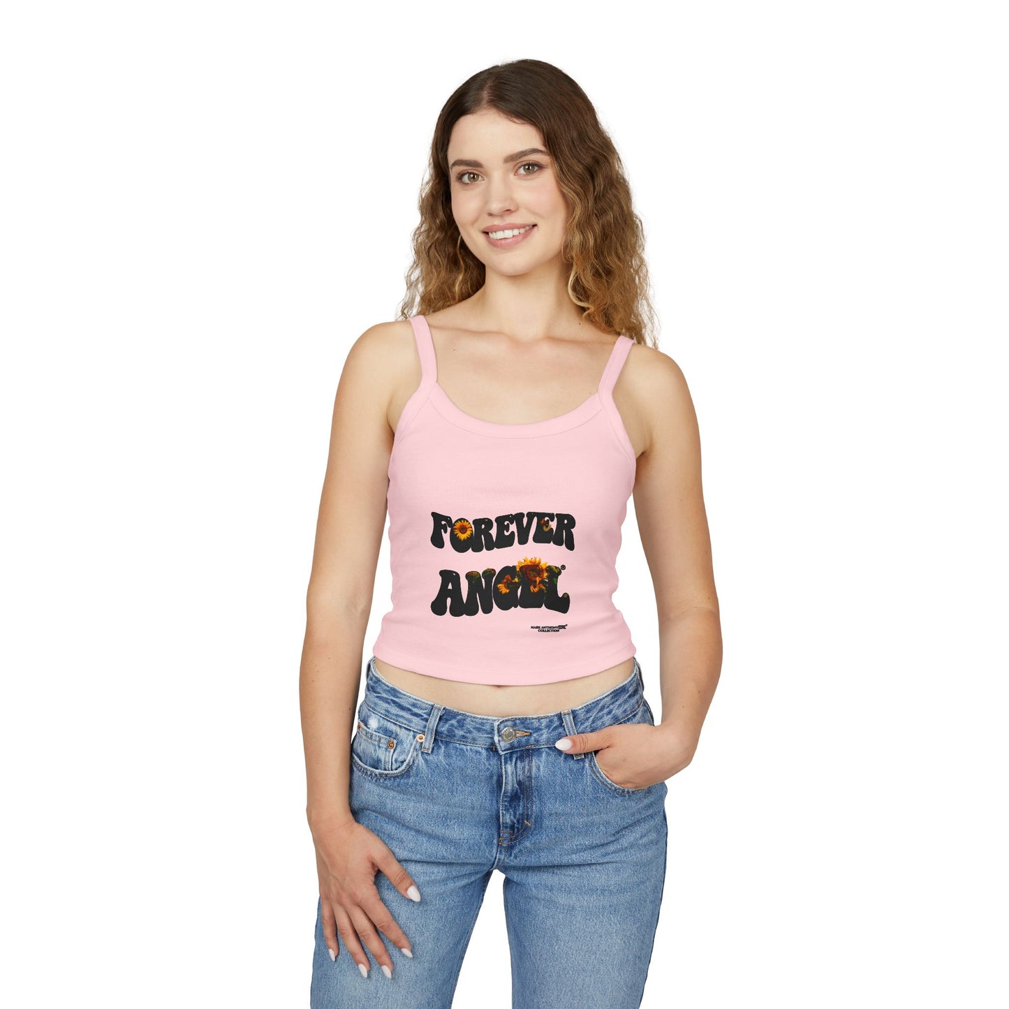 Forever Angel® Retro Sunflowers Tank Women’s Spaghetti Strap Edition by the Mark Anthony Gable® Collection