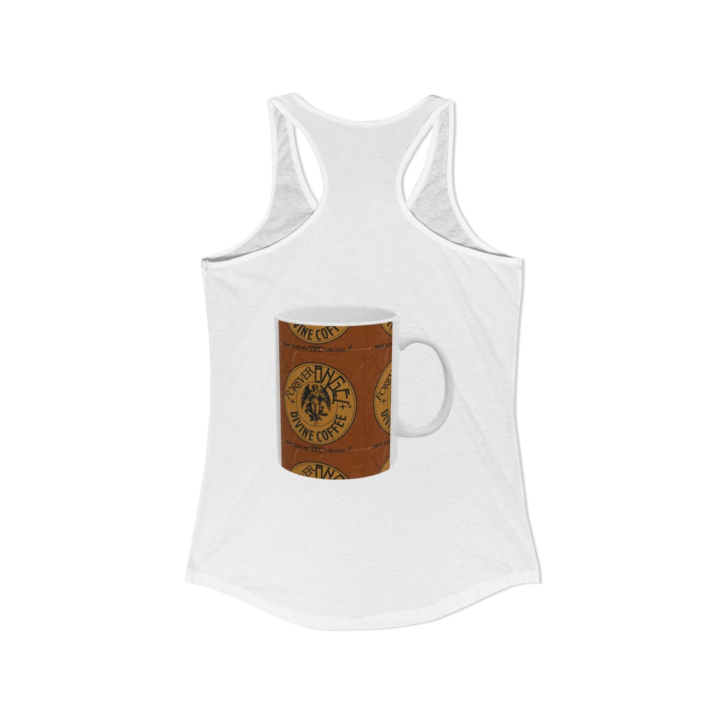 Forever Angel® Unique Divine Coffee Mug by Mark Anthony Gable® Collection | Women's Ideal Racerback Tank Top