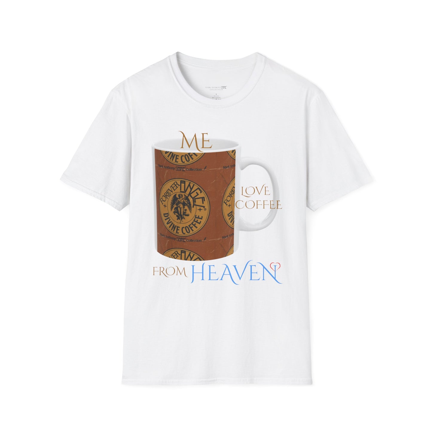 Forever Angel® Unique Divine Coffee Mug by Mark Anthony Gable® Collection | Unisex Cotton T-Shirt | Unisex Softstyle T-Shirt