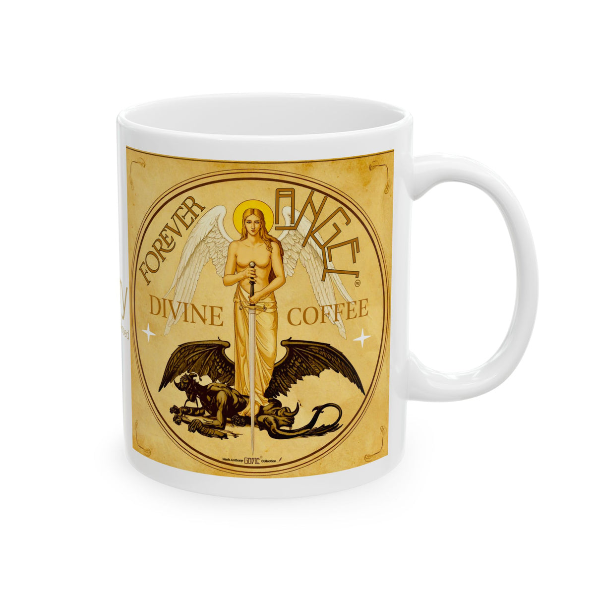 Personalized Forever Angel® Divine Coffee Mug | Custom Name | Beautifully Blessed | Inspirational Gift for Her | Mark Anthony Gable® 11oz