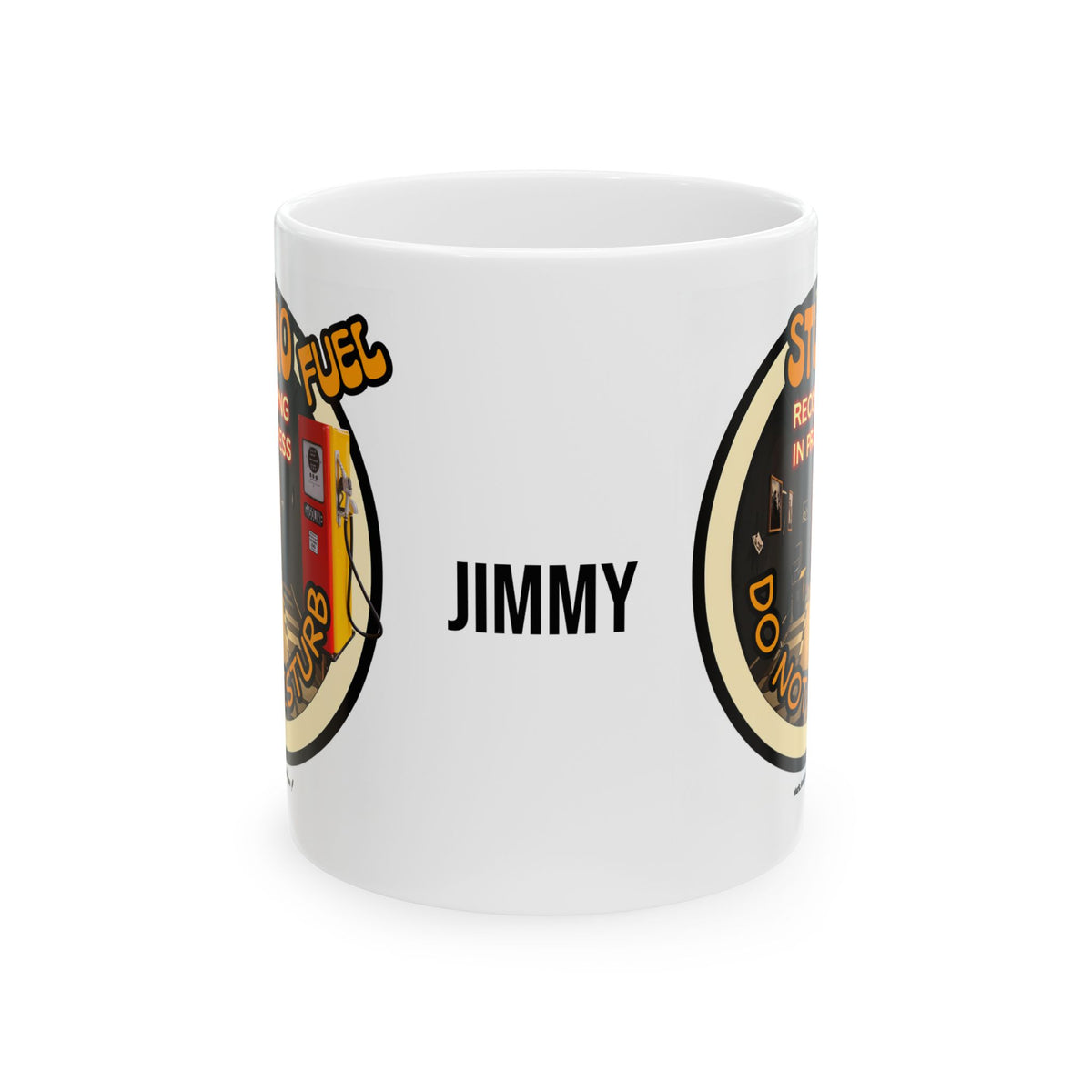Studio Fuel Recording In Progress Do Not Disturb Coffee Mug | Custom Name | Mark Anthony Gable® Collection 11oz