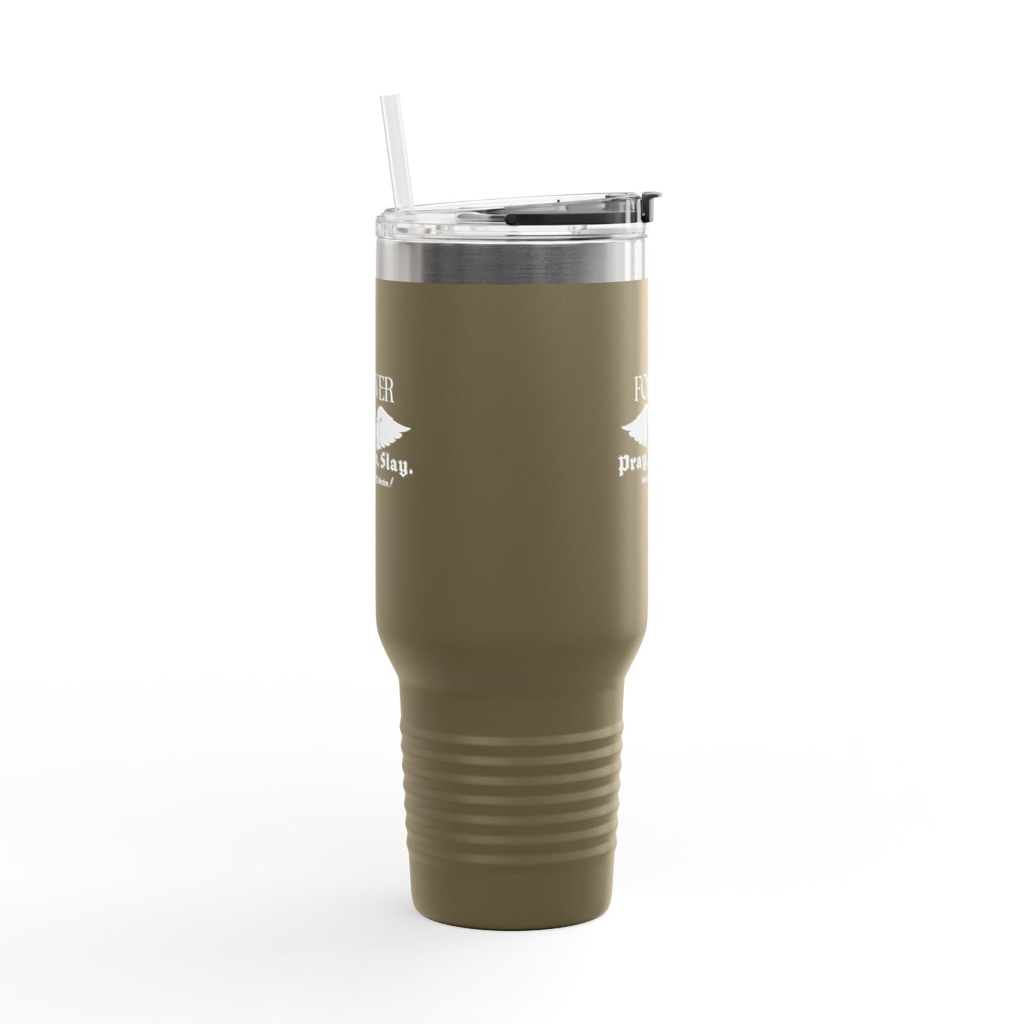 PRAY. SIP. SLAY. by Mark Anthony Gable® Collection Forever Angel® Insulated Travel Mug, 40oz