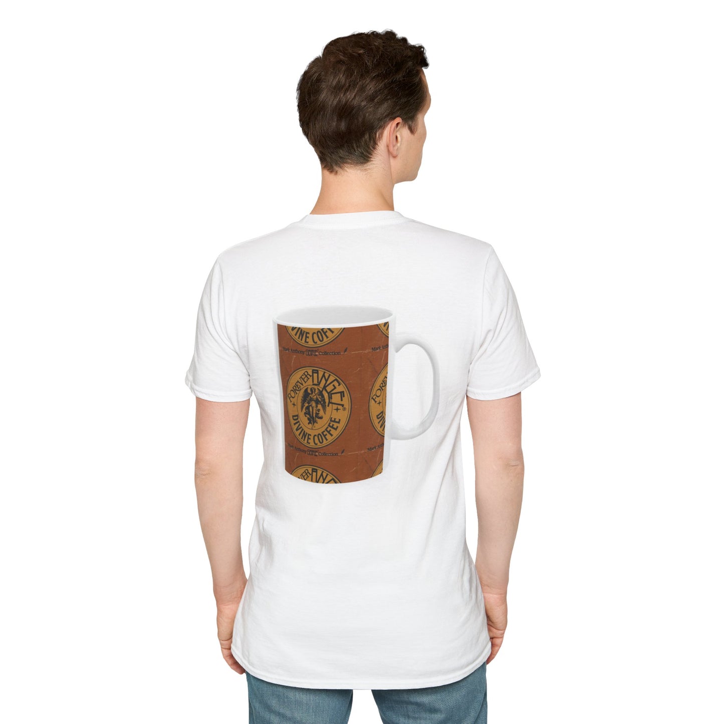 Forever Angel® Unique Divine Coffee Mug by Mark Anthony Gable® Collection | Unisex Cotton T-Shirt | Unisex Softstyle T-Shirt