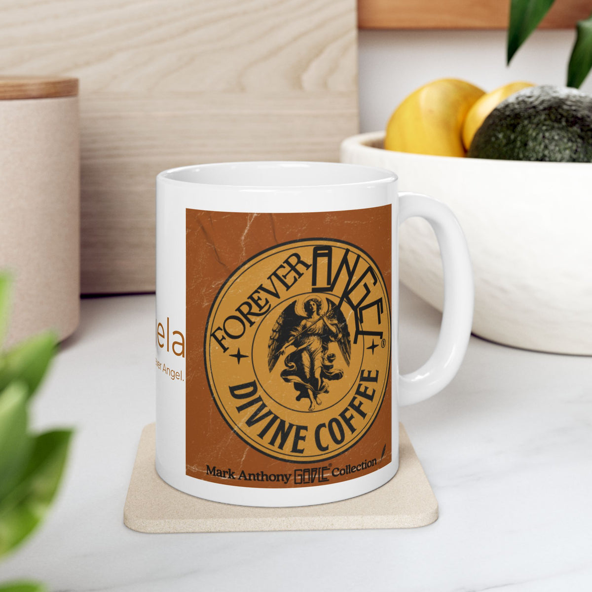 Personalized Forever Angel® Divine Coffee Mug | Custom Name | Sip Like an Angel | Mark Anthony Gable® Collection 11oz