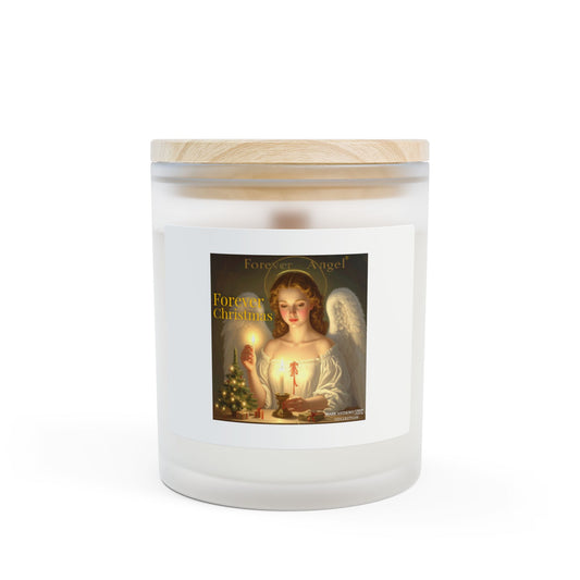 Forever Angel® Christmas Candle  11oz Frosted Glass Soy Coconut Wax Christmas Gift for Her by Mark Anthony Gable® Collection