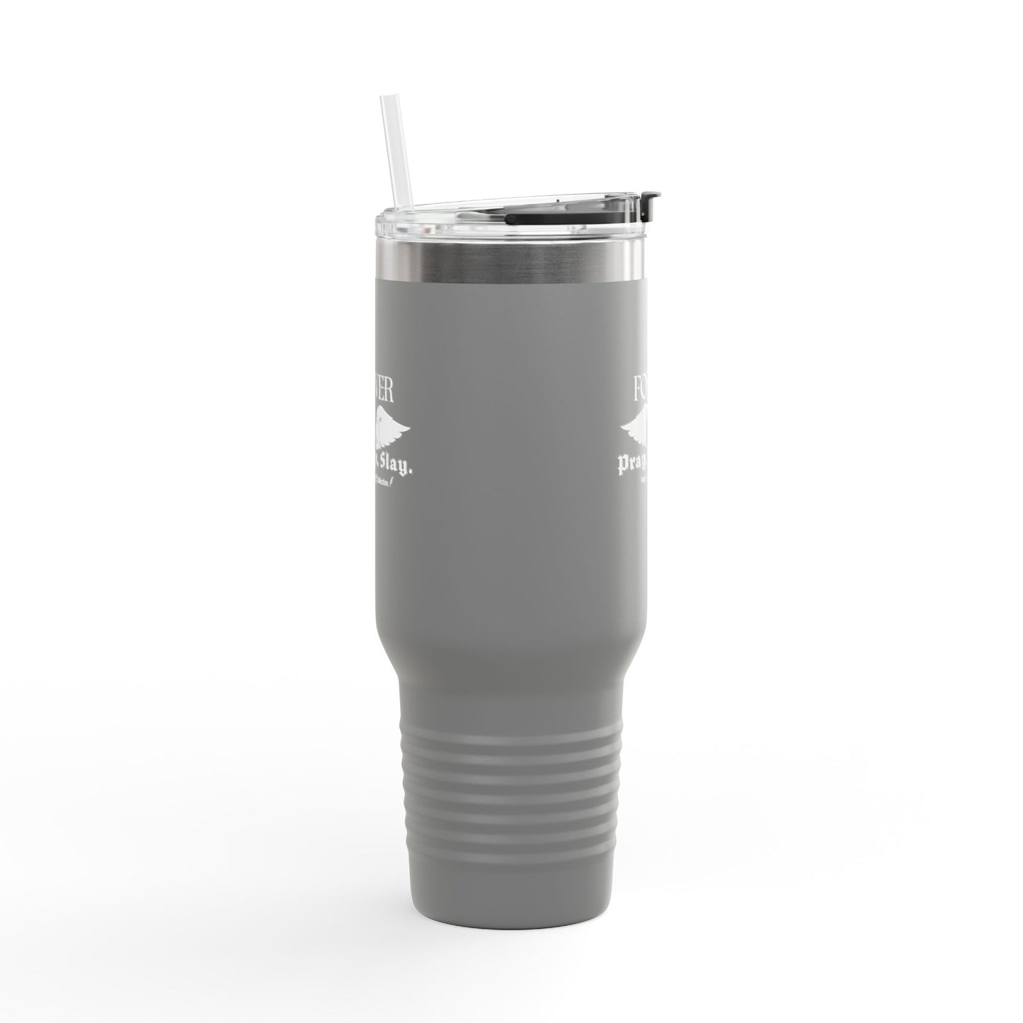 PRAY. SIP. SLAY. by Mark Anthony Gable® Collection Forever Angel® Insulated Travel Mug, 40oz