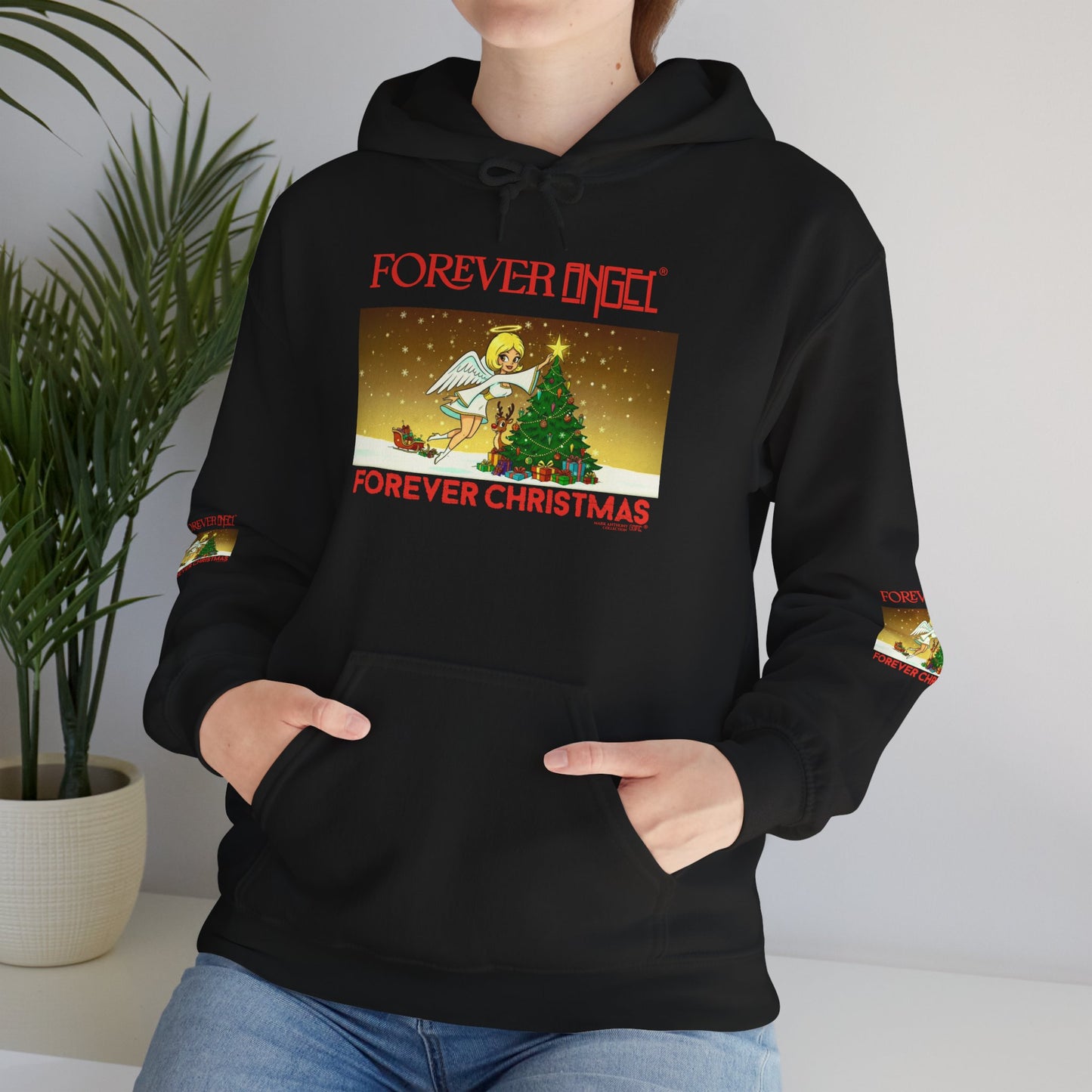Forever Angel® Forever Christmas by Mark Anthony Gable® Collection Unisex Heavy Blend™ Hooded Sweatshirt