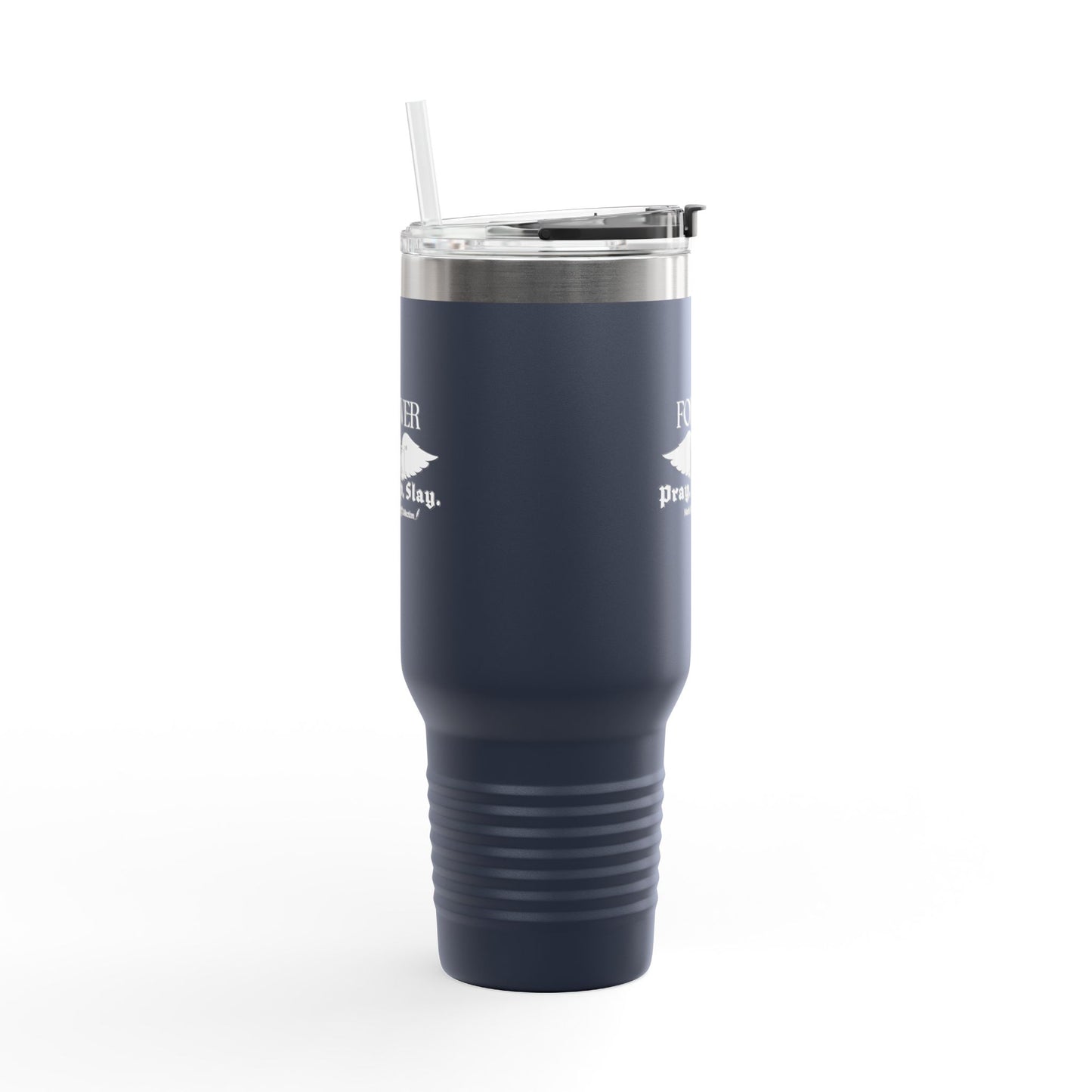 PRAY. SIP. SLAY. by Mark Anthony Gable® Collection Forever Angel® Insulated Travel Mug, 40oz