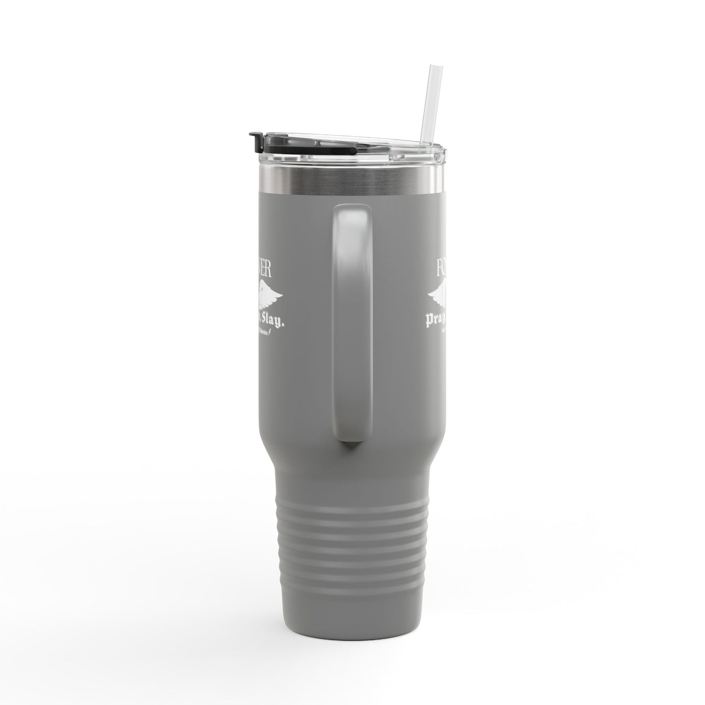 PRAY. SIP. SLAY. by Mark Anthony Gable® Collection Forever Angel® Insulated Travel Mug, 40oz