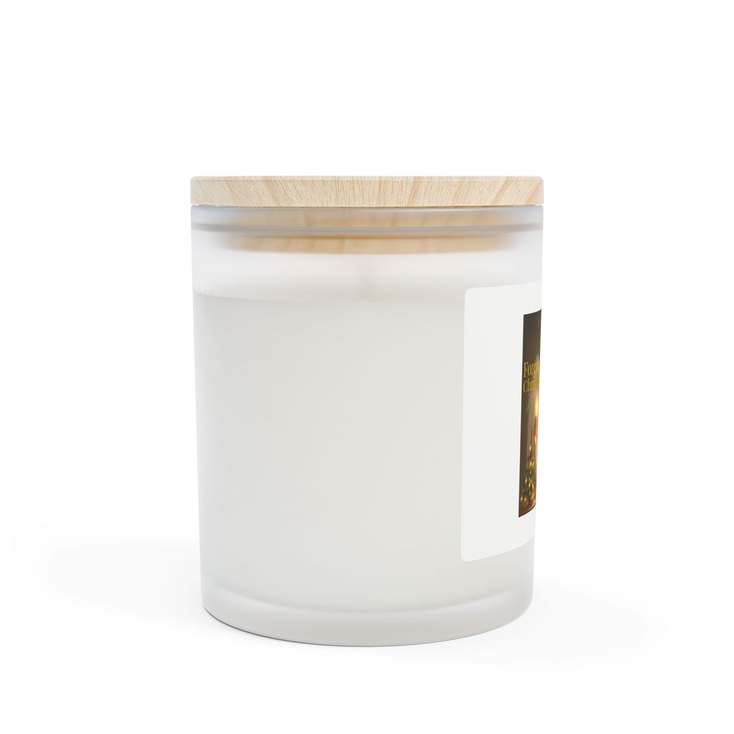 Forever Angel® Christmas Candle  11oz Frosted Glass Soy Coconut Wax Christmas Gift for Her by Mark Anthony Gable® Collection