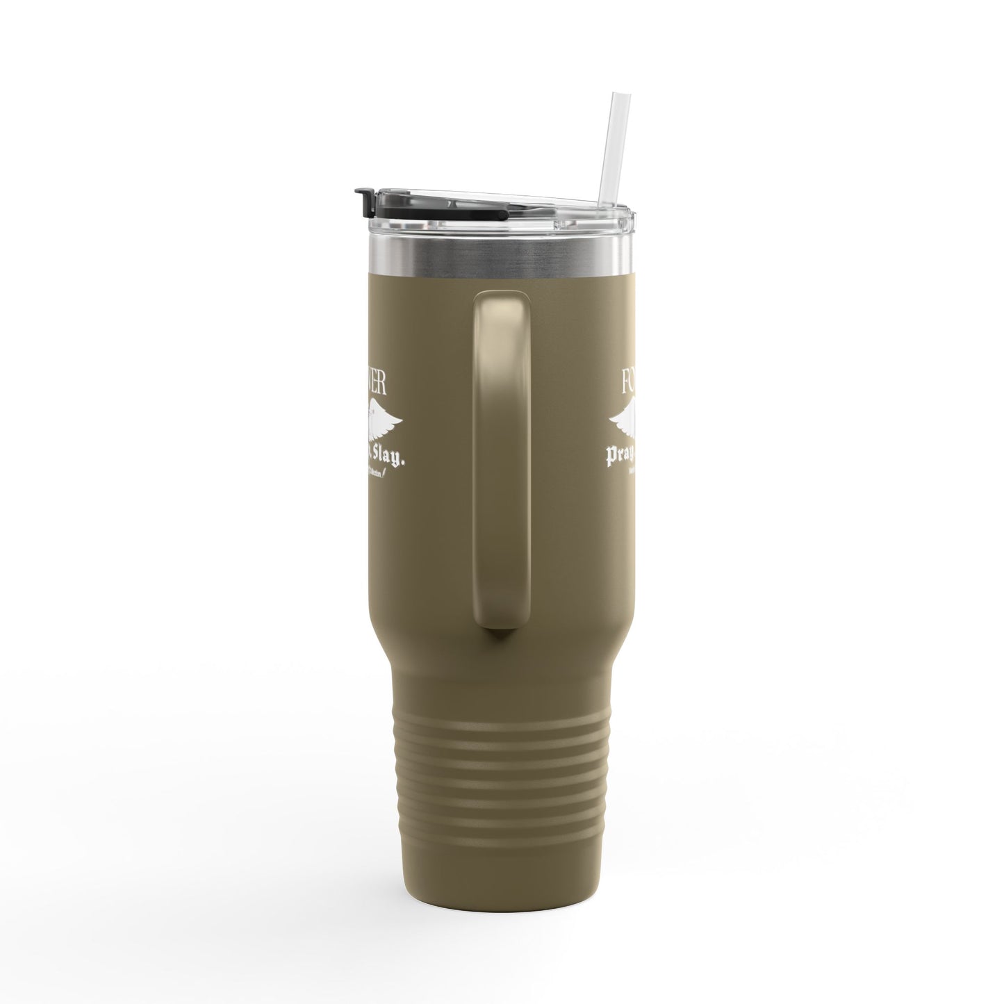 PRAY. SIP. SLAY. by Mark Anthony Gable® Collection Forever Angel® Insulated Travel Mug, 40oz