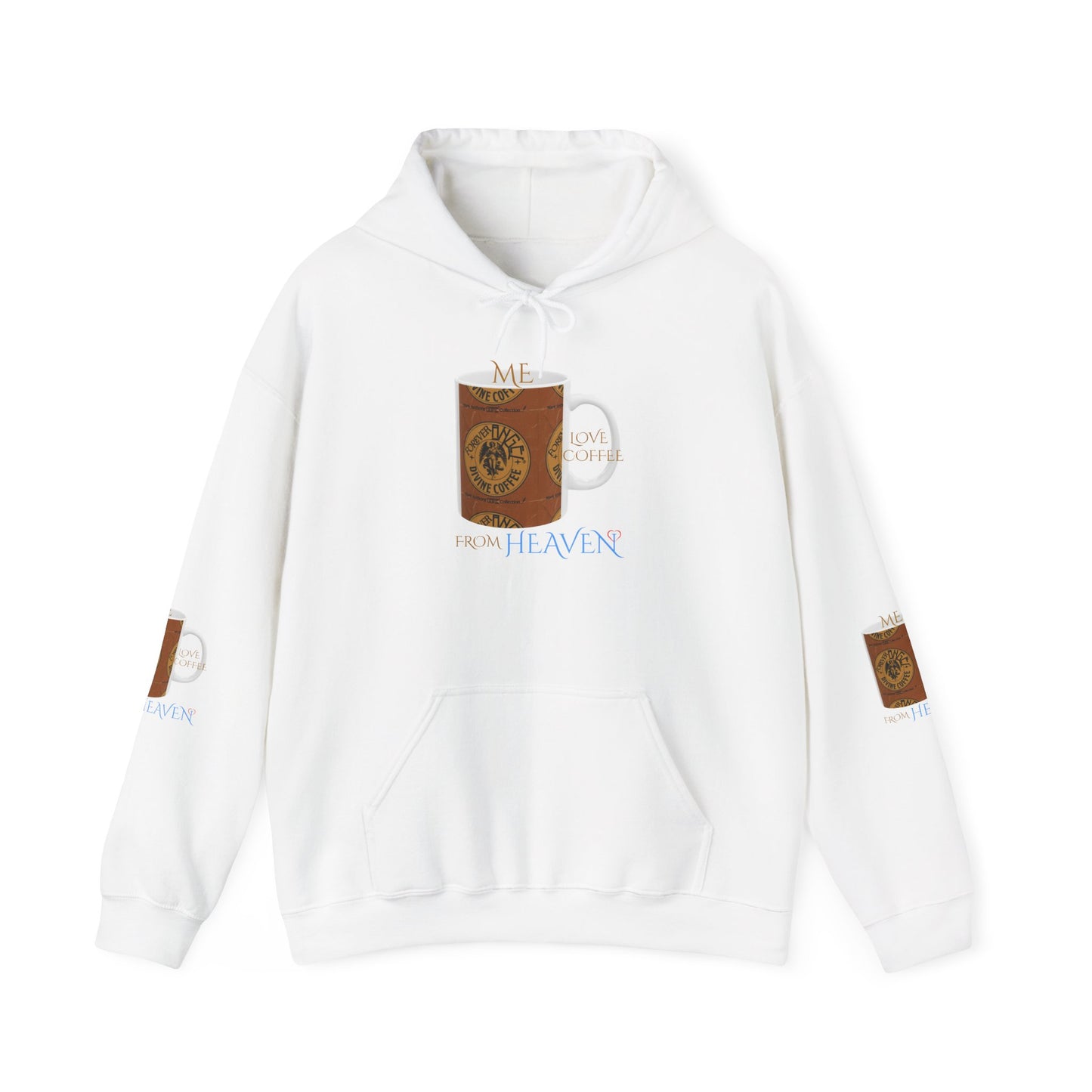 Forever Angel® Unique Divine Coffee Mug by Mark Anthony Gable® Collection | Unisex Heavy Blend™ Hooded Sweatshirt