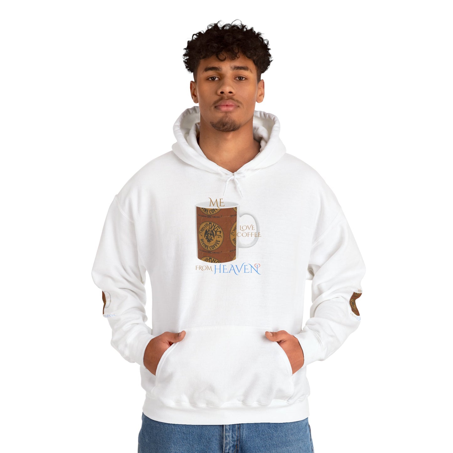 Forever Angel® Unique Divine Coffee Mug by Mark Anthony Gable® Collection | Unisex Heavy Blend™ Hooded Sweatshirt