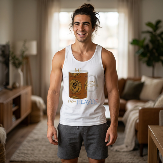 Forever Angel® Unique Divine Coffee Mug by Mark Anthony Gable® Collection | Men’s Cotton Muscle Tank Top