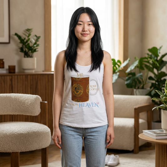 Forever Angel® Unique Divine Coffee Mug by Mark Anthony Gable® Collection | Women's Ideal Racerback Tank Top