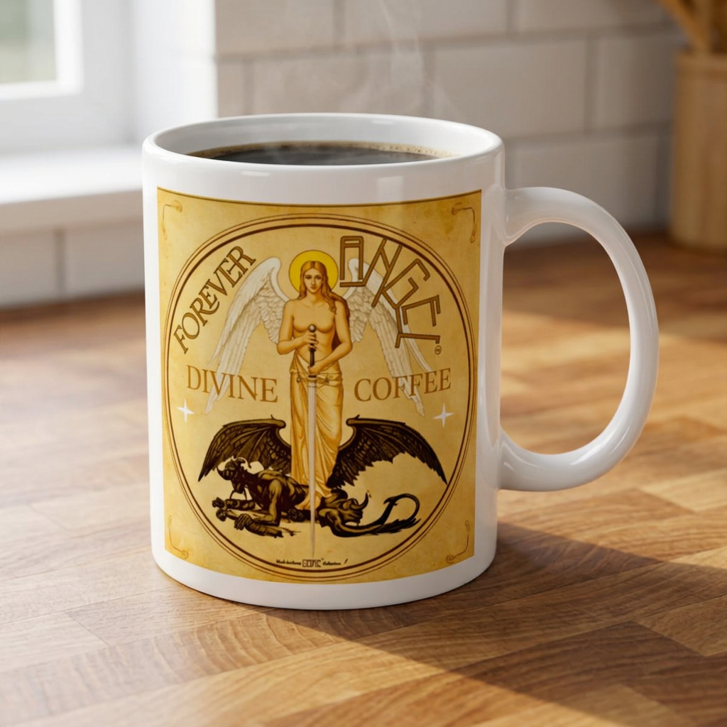 Personalized Forever Angel® Divine Coffee Mug | Custom Name | Beautifully Blessed | Inspirational Gift for Her | Mark Anthony Gable® 11oz
