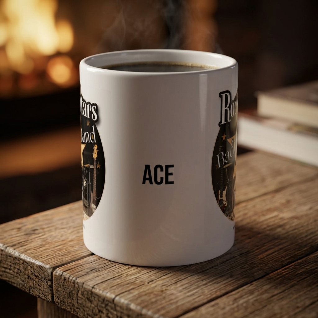 Rock Stars Bad Ass Band EST. 2026 I’m In Coffee Mug | Custom Name | Mark Anthony Gable® Collection 11oz