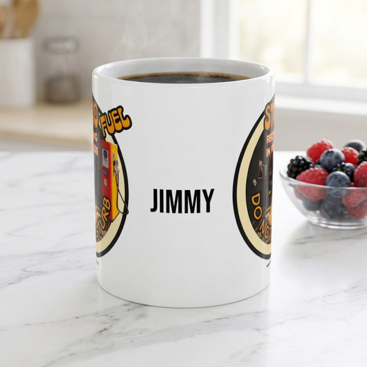 Studio Fuel Recording In Progress Do Not Disturb Coffee Mug | Custom Name | Mark Anthony Gable® Collection 11oz