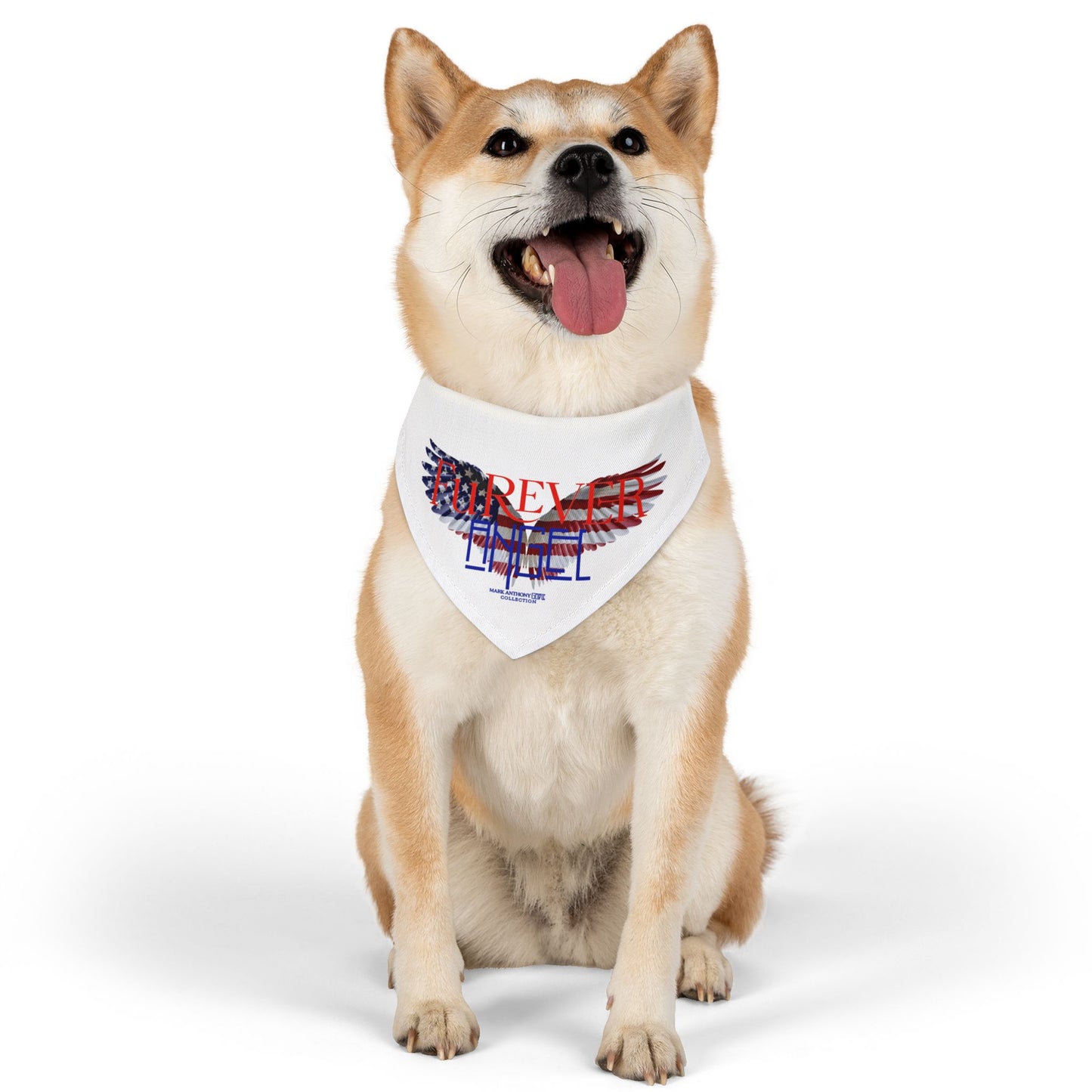 FuREVER ANGEL Pet Bandana Collar Stars and Stripes Edition by “Mark Anthony Gable® Collection”