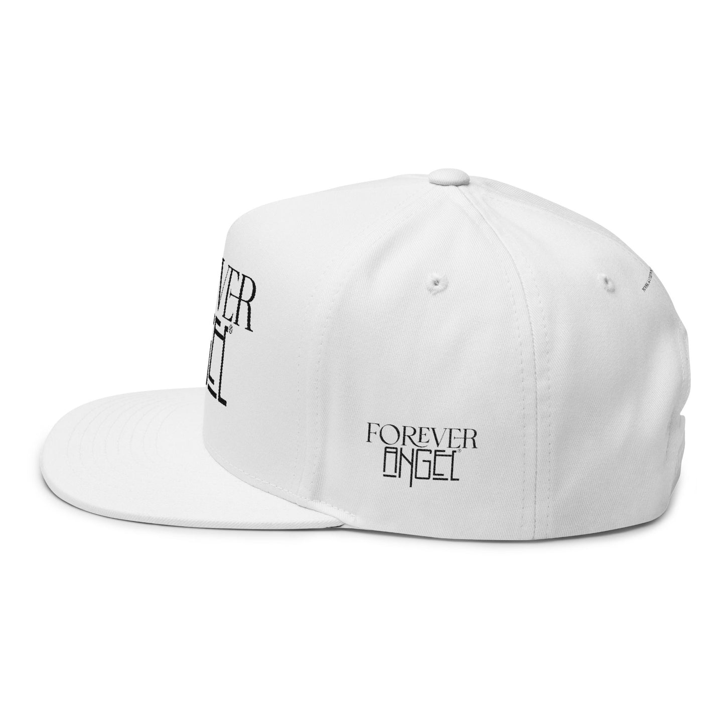 Forever Angel® Embroidered Hat – White \| Mark Anthony Gable® Collection Flat Bill Cap
