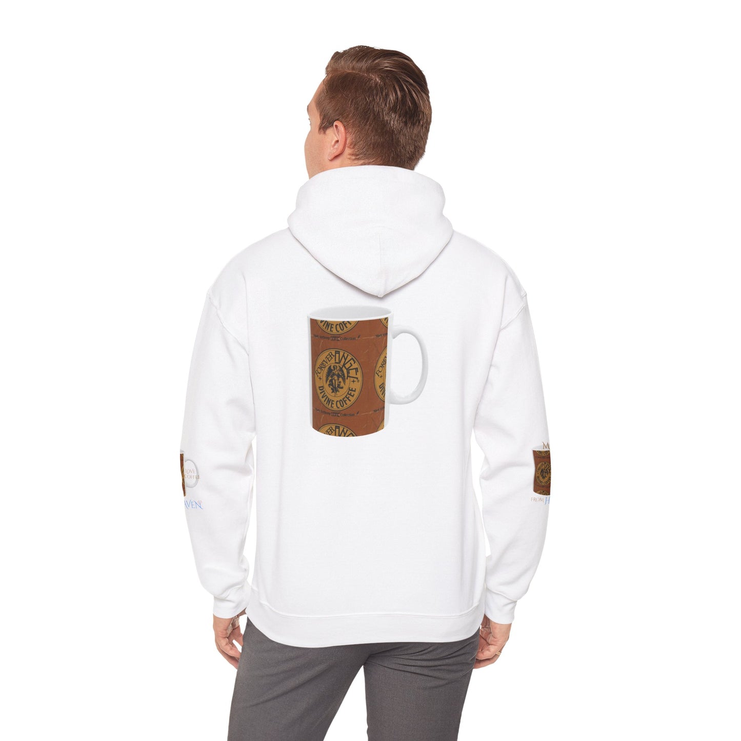 Forever Angel® Unique Divine Coffee Mug by Mark Anthony Gable® Collection | Unisex Heavy Blend™ Hooded Sweatshirt