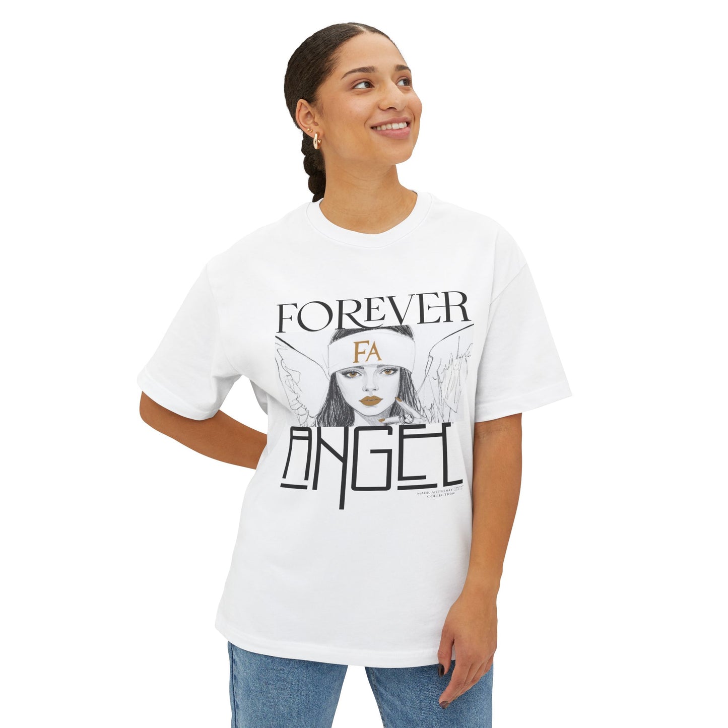 Forever Angel® Drop 001 Mark Anthony Gable® Collection Unisex Oversized Boxy Tee